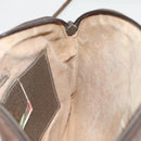 GUCCI GG Supreme Web Sherry Line Shoulder Bag PVC Beige Gold Auth th5386-20