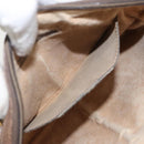 GUCCI GG Supreme Web Sherry Line Shoulder Bag PVC Beige Gold Auth th5386-22