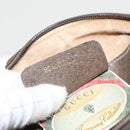 GUCCI GG Supreme Web Sherry Line Shoulder Bag PVC Beige Gold Auth th5386-12