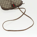 GUCCI GG Supreme Web Sherry Line Shoulder Bag PVC Beige Gold Auth th5386-7