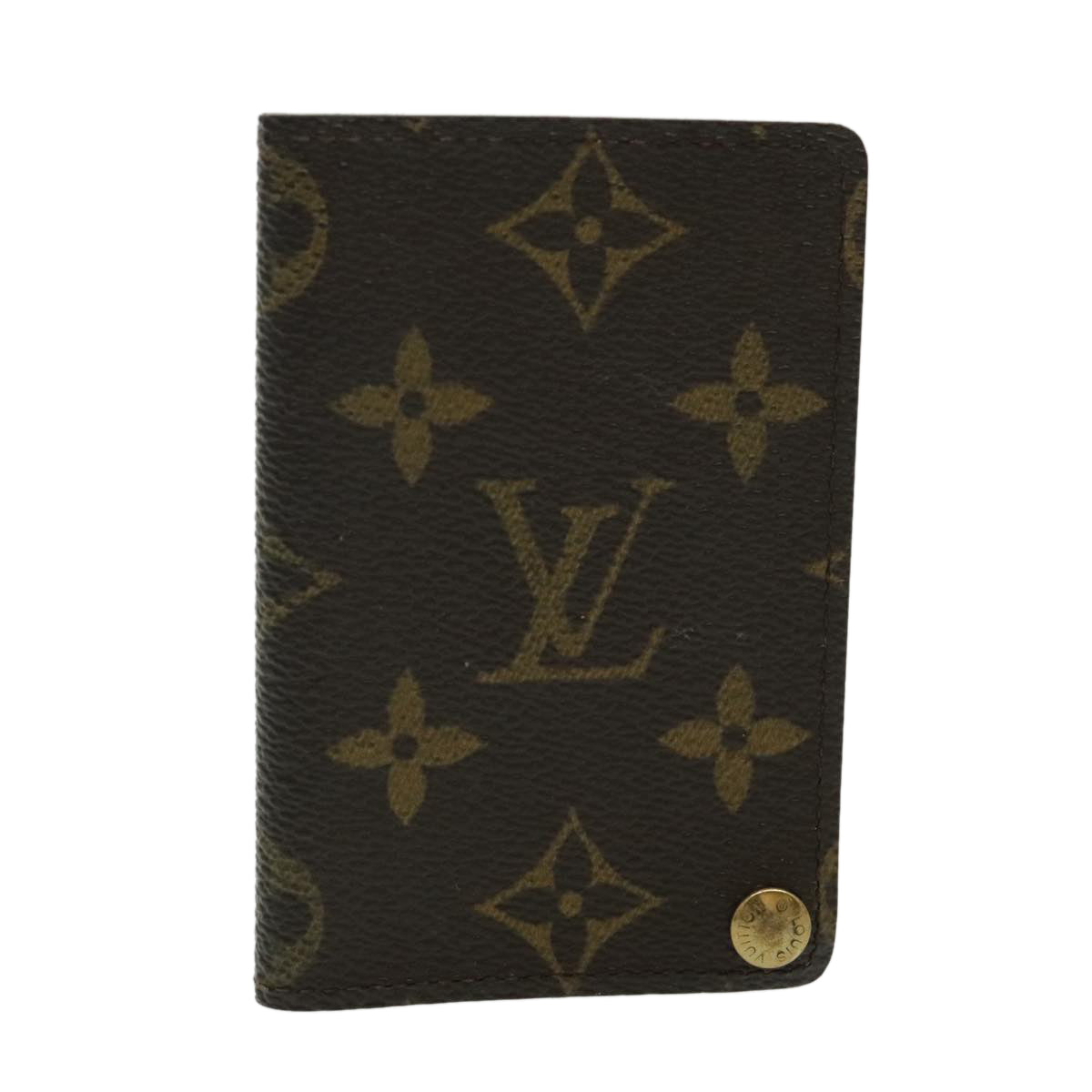 LOUIS VUITTON Monogram Porte Cartes Credit Pression Case M60937 LV Auth th5389