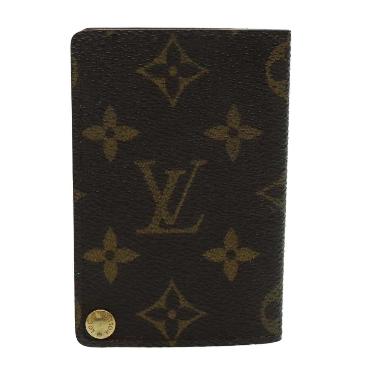 LOUIS VUITTON Monogram Porte Cartes Credit Pression Case M60937 LV Auth th5389 - 0