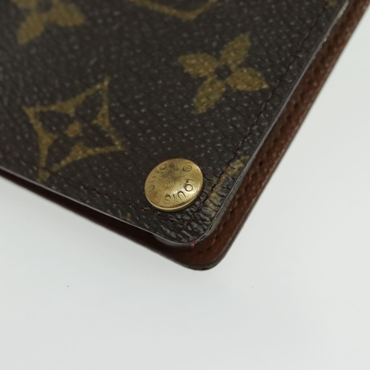 LOUIS VUITTON Monogram Porte Cartes Credit Pression Case M60937 LV Auth th5389