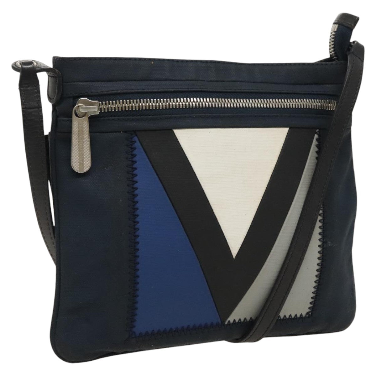 LOUIS VUITTON LV Cup Genoa Marine Shoulder Bag Navy Blue M80701 LV Auth th5396