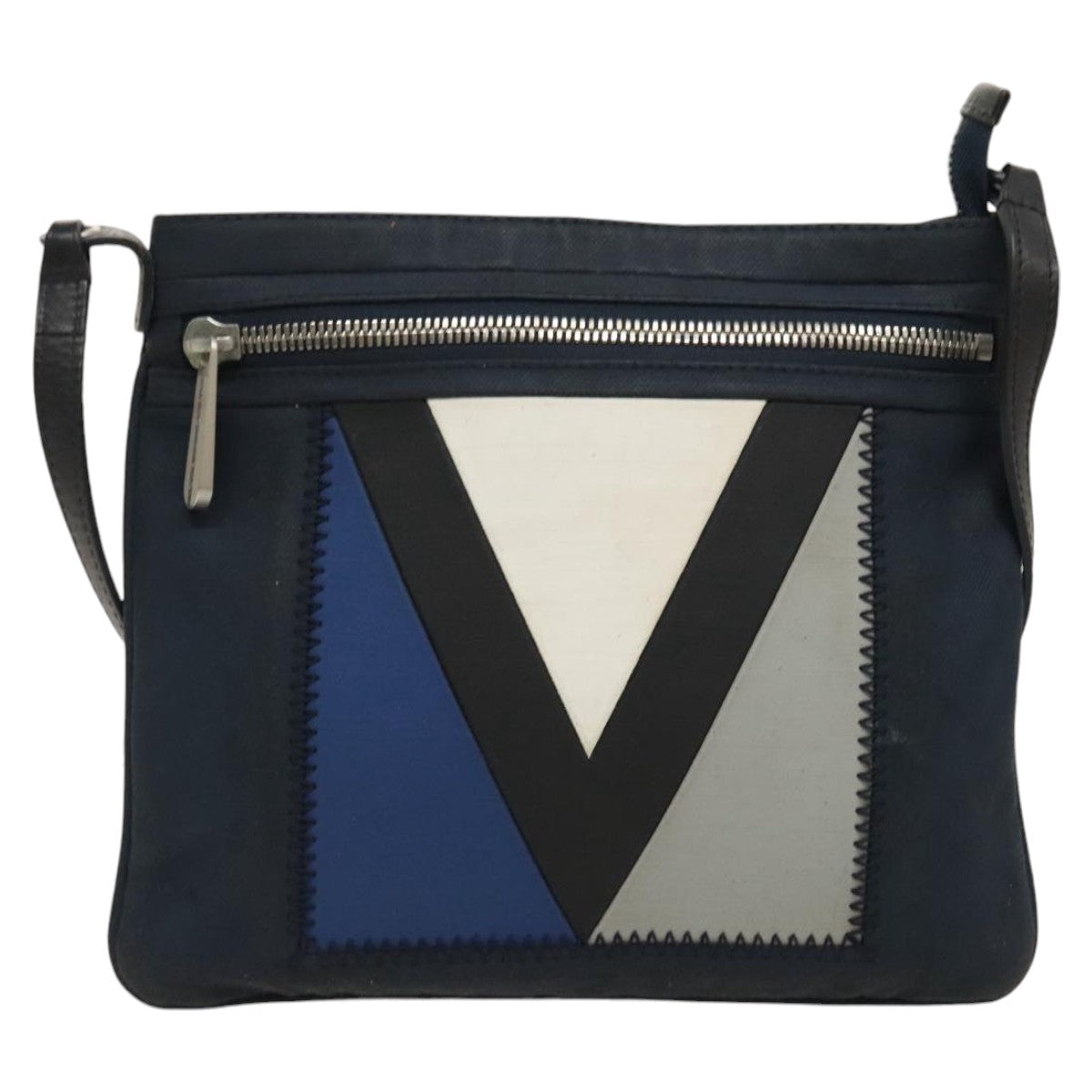 LOUIS VUITTON LV Cup Genoa Marine Shoulder Bag Navy Blue M80701 LV Auth th5396