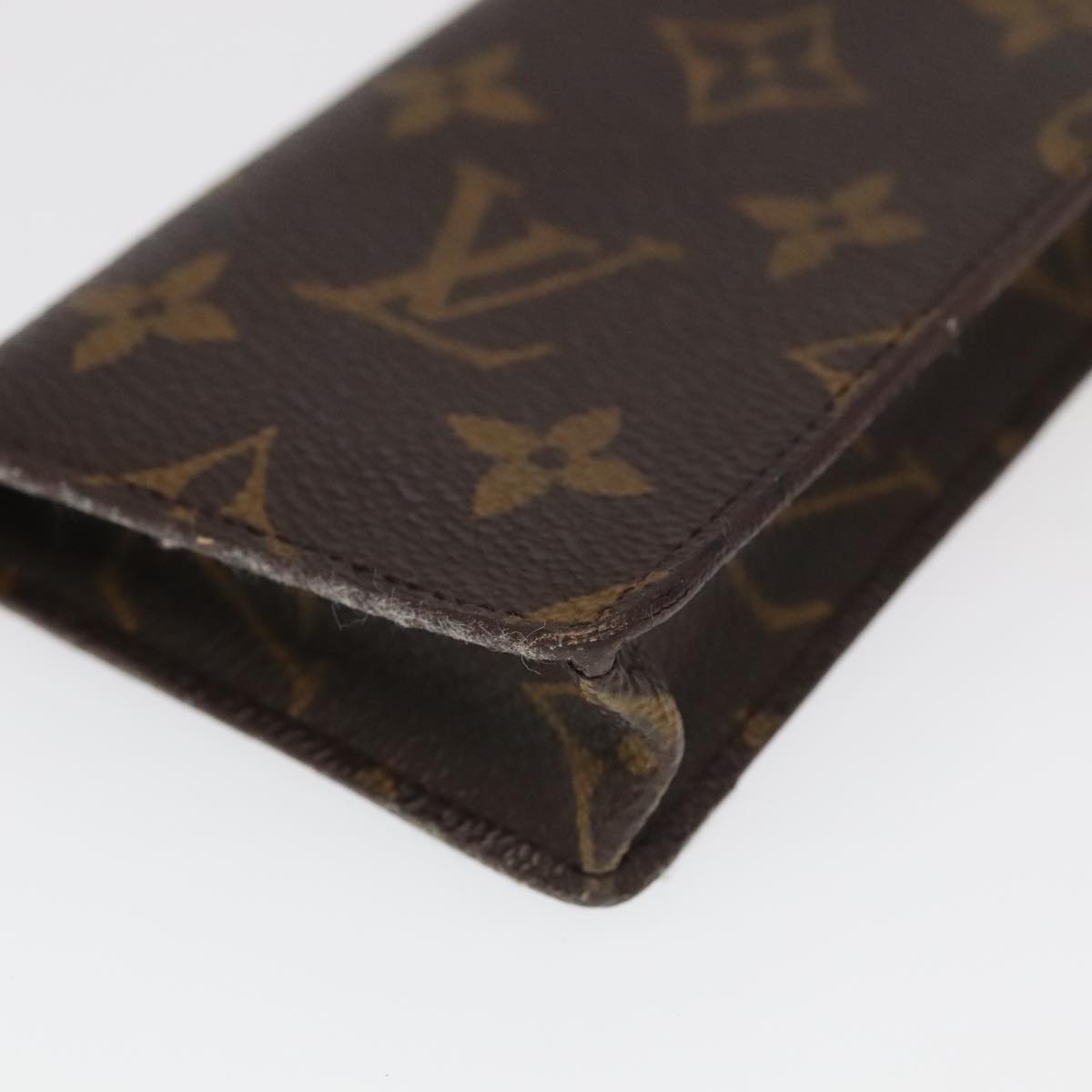 LOUIS VUITTON Monogram Etui Lunette Simple Glasses Case M62962 LV Auth th5409