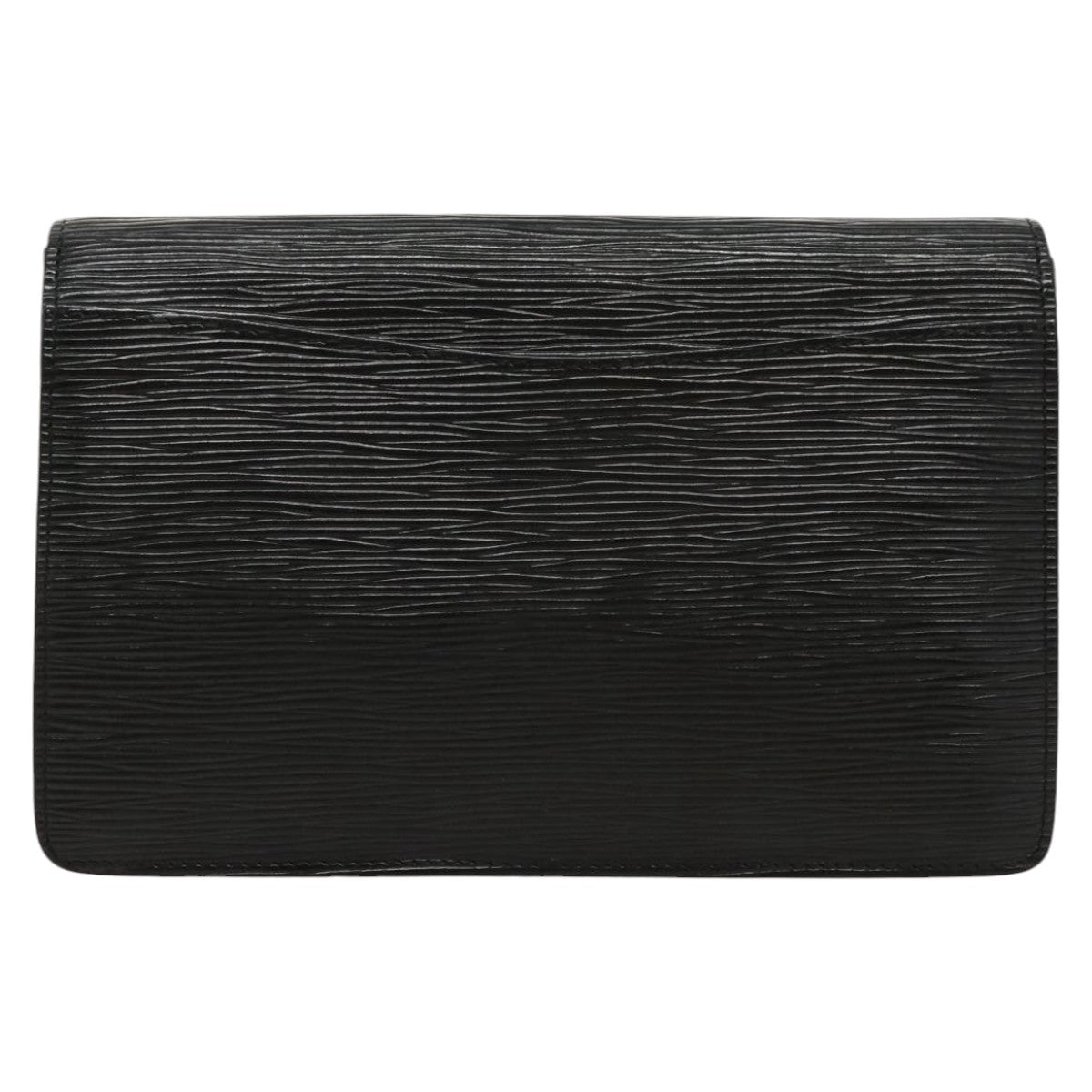 LOUIS VUITTON Epi Montaigne 23 Clutch Bag Black M52662 LV Auth th5416 - 0