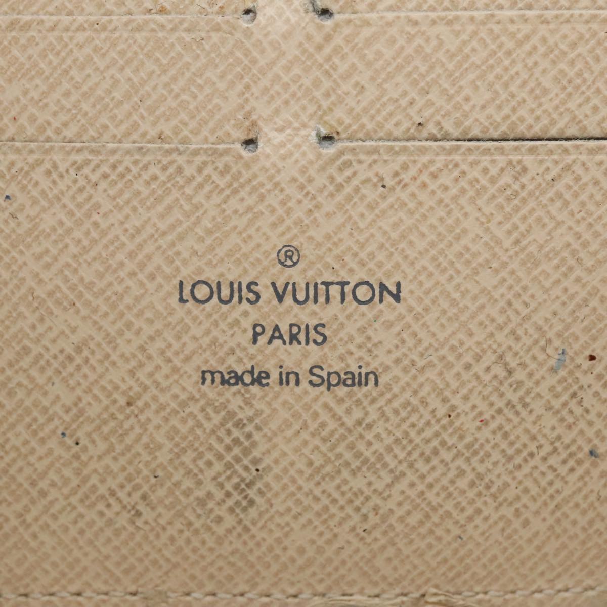 LOUIS VUITTON Damier Azur Zippy Wallet Long Wallet N60019 LV Auth th5424