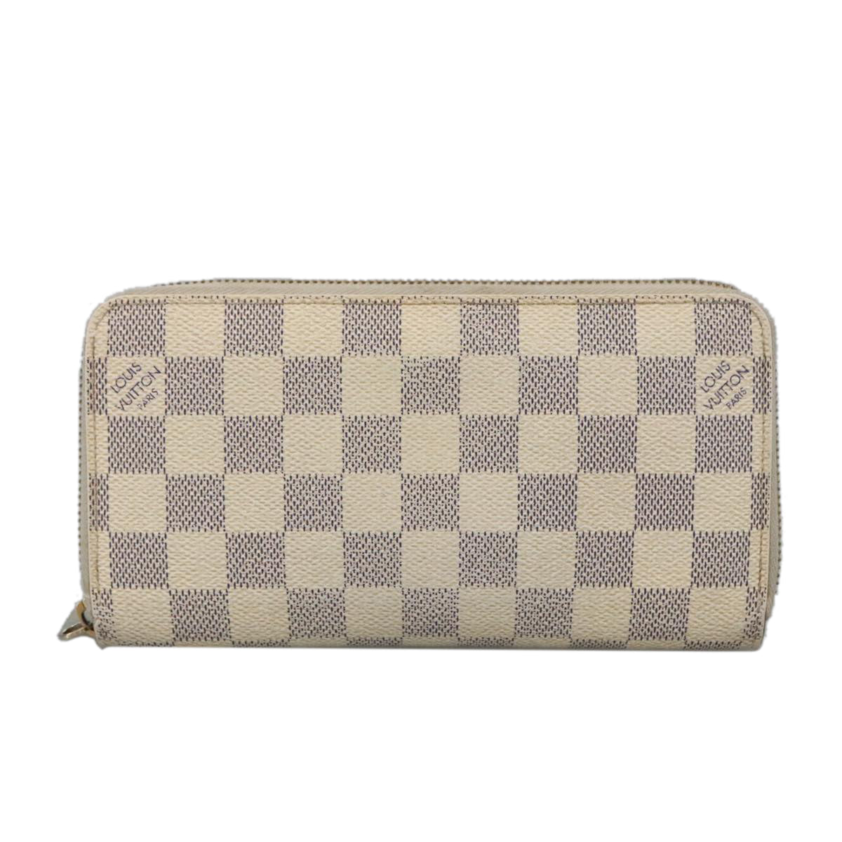 LOUIS VUITTON Damier Azur Zippy Wallet Long Wallet N60019 LV Auth th5424