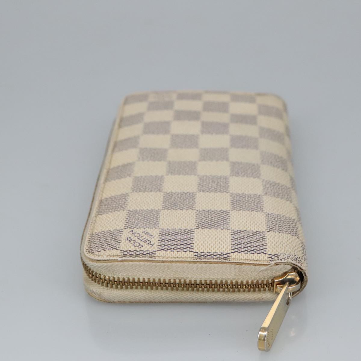 LOUIS VUITTON Damier Azur Zippy Wallet Long Wallet N60019 LV Auth th5424