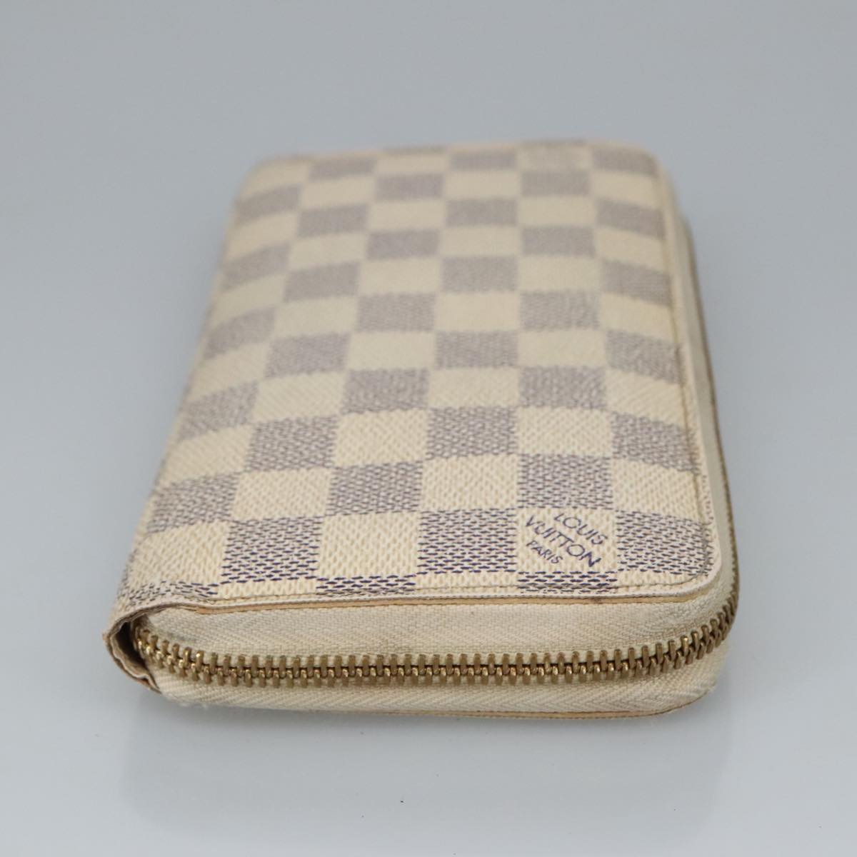 LOUIS VUITTON Damier Azur Zippy Wallet Long Wallet N60019 LV Auth th5424