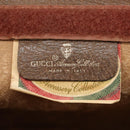 GUCCI GG Plus Supreme web sherry Clutch Bag PVC Leather Beige Auth th5429-9
