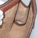 GUCCI GG Plus Supreme web sherry Clutch Bag PVC Leather Beige Auth th5429-11