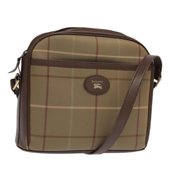 Burberrys Nova Check Shoulder Bag Beige Auth th5431