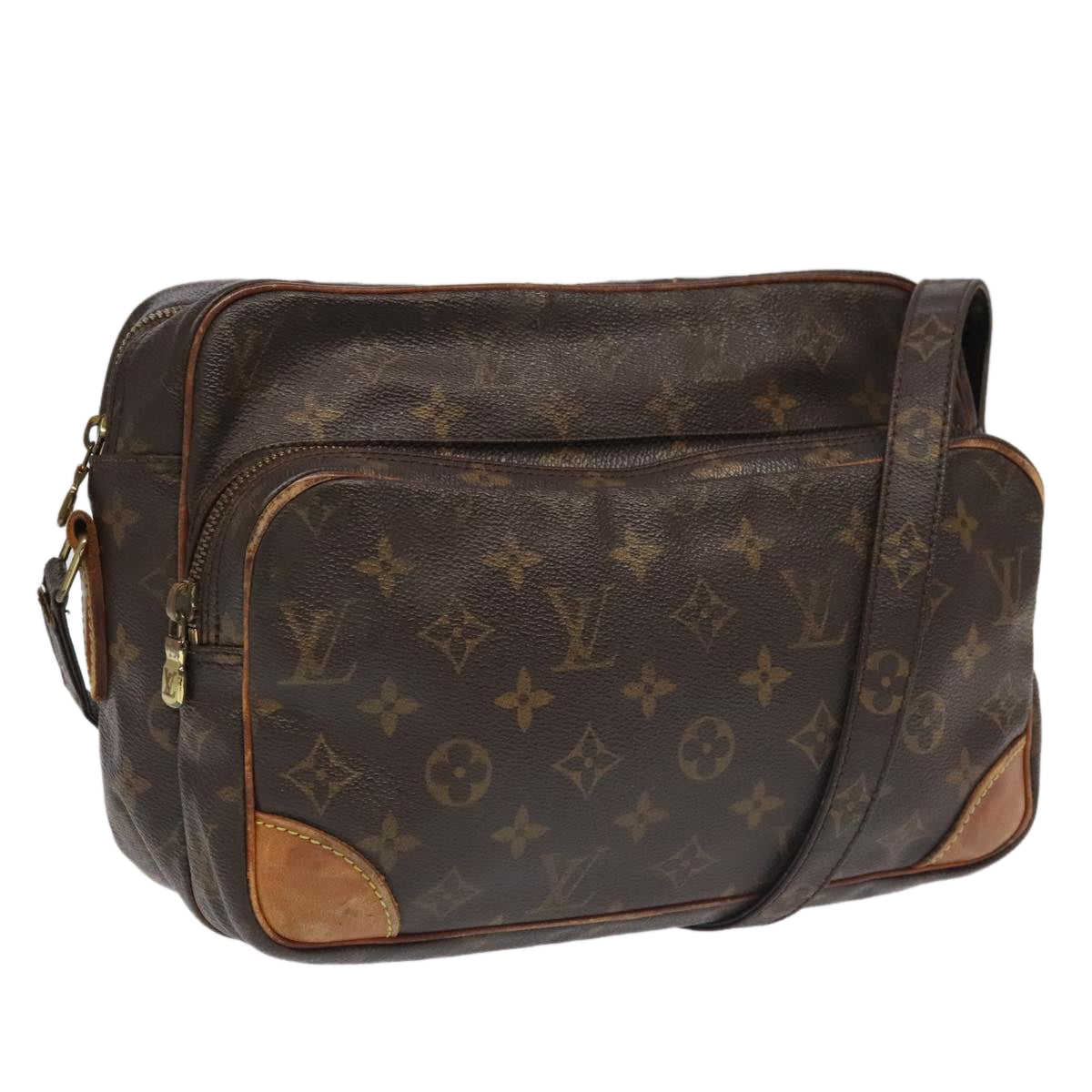 LOUIS VUITTON Monogram Nile Shoulder Bag M45244 LV Auth th5434