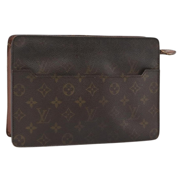 LOUIS VUITTON Monogram Pochette Homme Clutch Bag M51795 LV Auth th5451