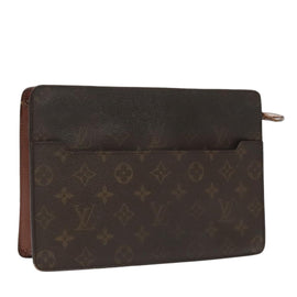 LOUIS VUITTON Monogram Pochette Homme Clutch Bag M51795 LV Auth th5451