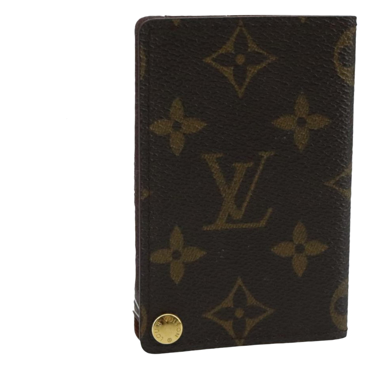 LOUIS VUITTON Monogram Porte Cartes Credit Pression Case M60937 LV Auth th5462