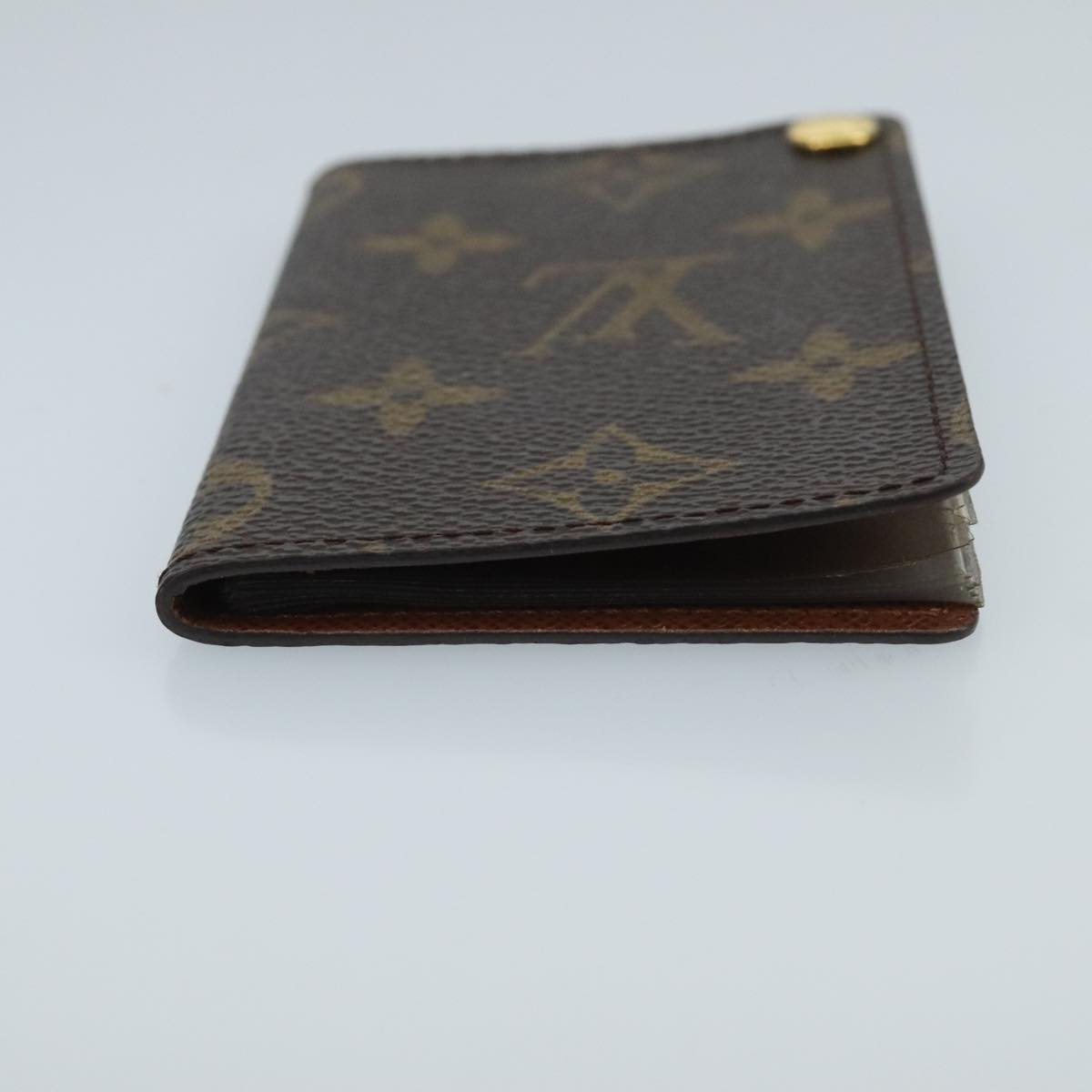 LOUIS VUITTON Monogram Porte Cartes Credit Pression Case M60937 LV Auth th5462