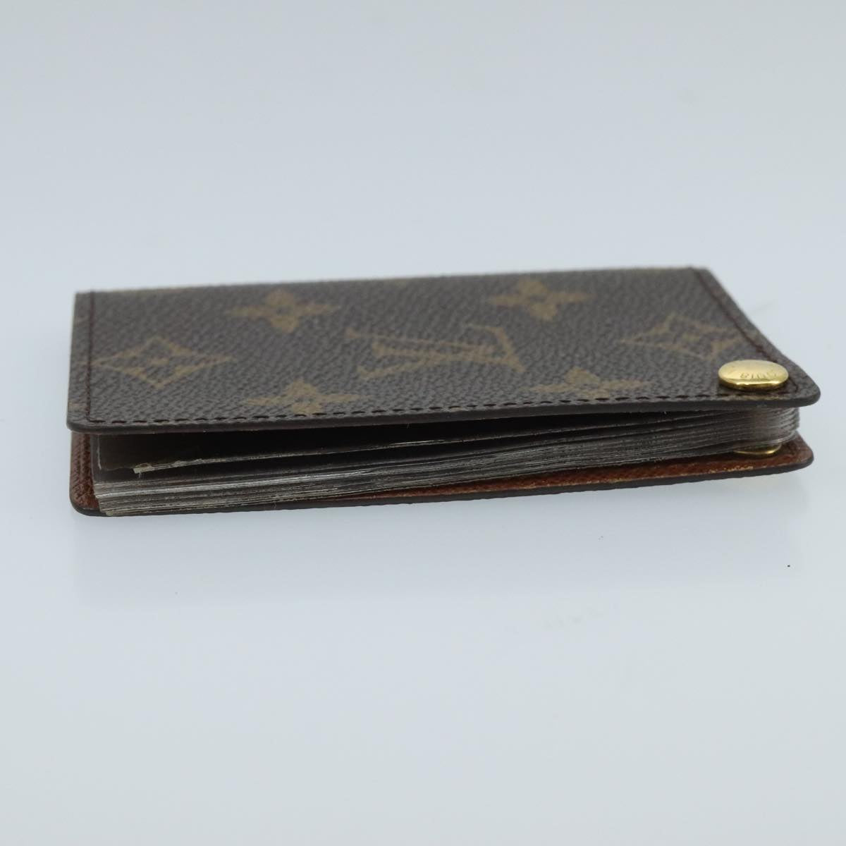 LOUIS VUITTON Monogram Porte Cartes Credit Pression Case M60937 LV Auth th5462