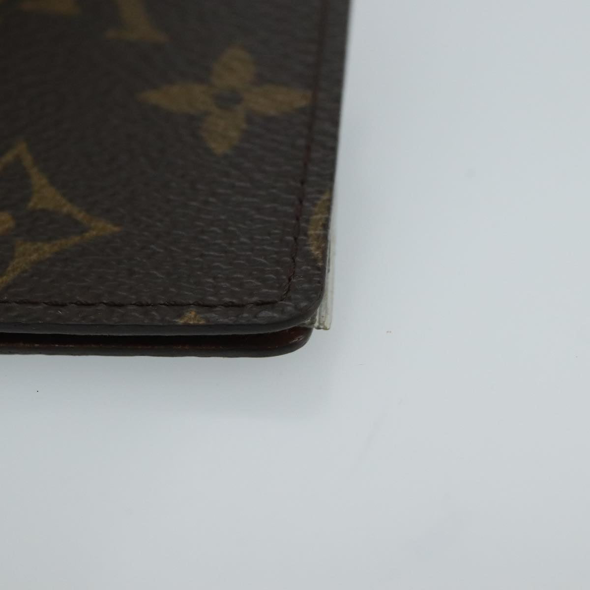 LOUIS VUITTON Monogram Porte Cartes Credit Pression Case M60937 LV Auth th5462