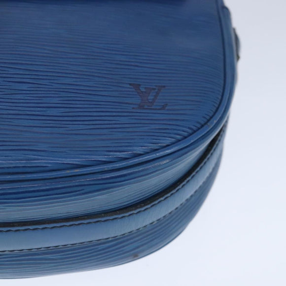 LOUIS VUITTON Epi June Feuille Shoulder Bag Blue M52155 LV Auth th5470