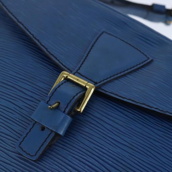 LOUIS VUITTON Epi June Feuille Shoulder Bag Blue M52155 LV Auth th5470
