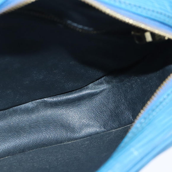 LOUIS VUITTON Epi June Feuille Shoulder Bag Blue M52155 LV Auth th5470