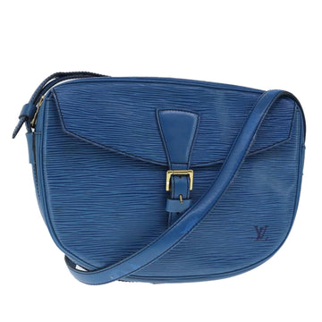 LOUIS VUITTON Epi June Feuille Shoulder Bag Blue M52155 LV Auth th5470