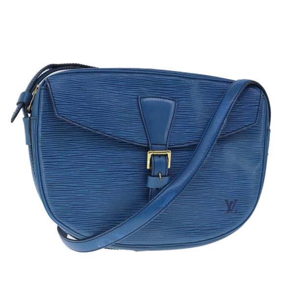 LOUIS VUITTON Epi June Feuille Shoulder Bag Blue M52155 LV Auth th5470
