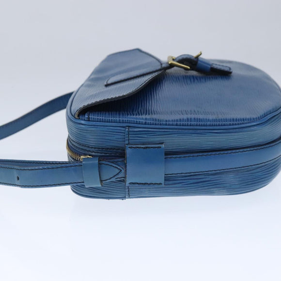 LOUIS VUITTON Epi June Feuille Shoulder Bag Blue M52155 LV Auth th5470