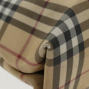 BURBERRY Nova Check Tote Bag PVC Beige Auth th5475-15