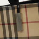 BURBERRY Nova Check Tote Bag PVC Beige Auth th5475-10