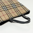 BURBERRY Nova Check Tote Bag PVC Beige Auth th5475-6