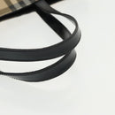 BURBERRY Nova Check Tote Bag PVC Beige Auth th5475-7