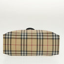 BURBERRY Nova Check Tote Bag PVC Beige Auth th5475-5