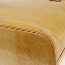 LOUIS VUITTON Monogram Vernis Houston Hand Bag Beige M91004 LV Auth th5476-12