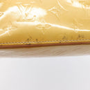 LOUIS VUITTON Monogram Vernis Houston Hand Bag Beige M91004 LV Auth th5476-15