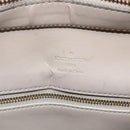 LOUIS VUITTON Monogram Vernis Houston Hand Bag Beige M91004 LV Auth th5476-17