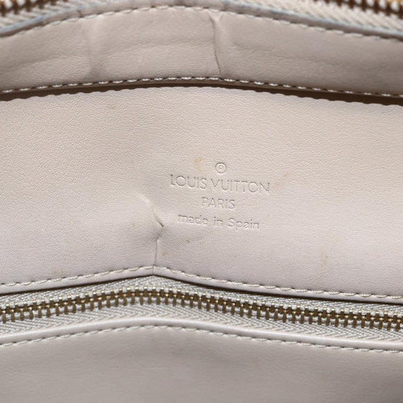 LOUIS VUITTON Monogram Vernis Houston Hand Bag Beige M91004 LV Auth th5476