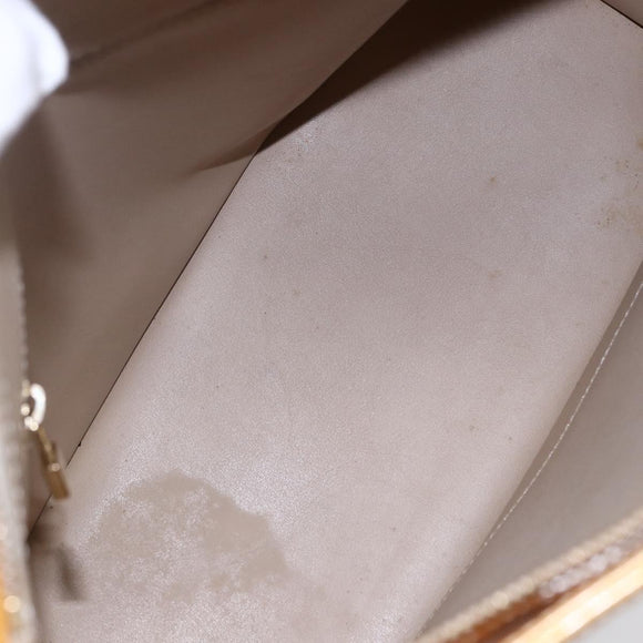 LOUIS VUITTON Monogram Vernis Houston Hand Bag Beige M91004 LV Auth th5476