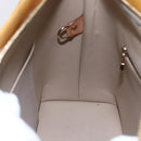 LOUIS VUITTON Monogram Vernis Houston Hand Bag Beige M91004 LV Auth th5476-20