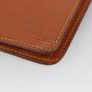 LOUIS VUITTON Epi Pochette Homme Bag Brown Zipangu Gold M52528 LV Auth th5481-15