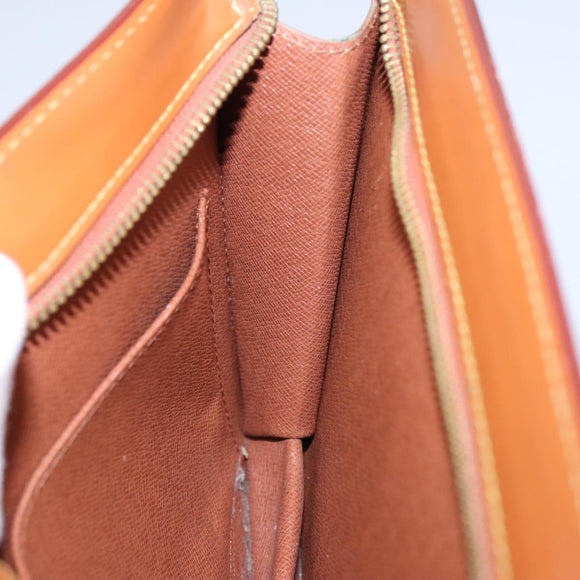 LOUIS VUITTON Epi Pochette Homme Bag Brown Zipangu Gold M52528 LV Auth th5481