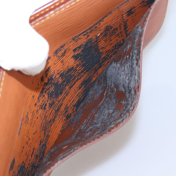 LOUIS VUITTON Epi Pochette Homme Bag Brown Zipangu Gold M52528 LV Auth th5481