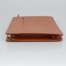 LOUIS VUITTON Epi Pochette Homme Bag Brown Zipangu Gold M52528 LV Auth th5481-4