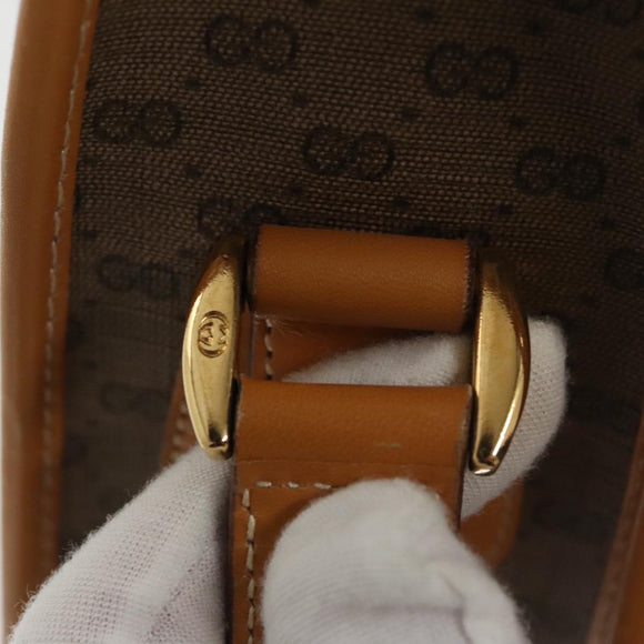GUCCI Micro GG Supreme Shoulder Bag PVC Beige Gold 001 104 0915 Auth th5490