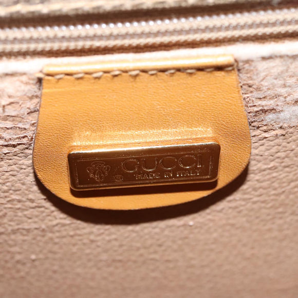 GUCCI Micro GG Supreme Shoulder Bag PVC Beige Gold 001 104 0915 Auth th5490