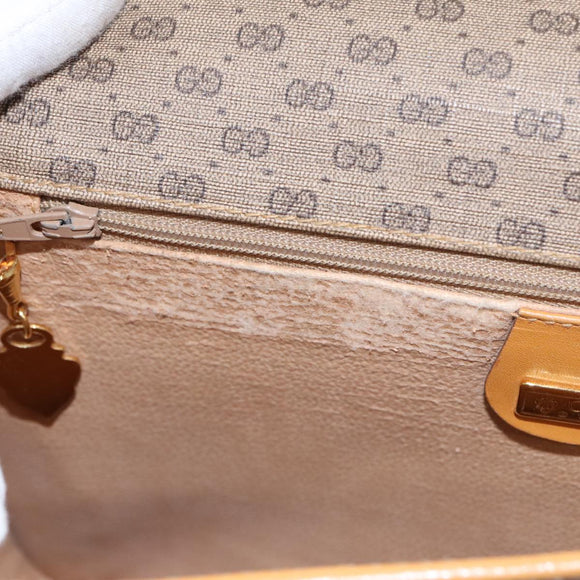 GUCCI Micro GG Supreme Shoulder Bag PVC Beige Gold 001 104 0915 Auth th5490