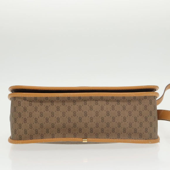 GUCCI Micro GG Supreme Shoulder Bag PVC Beige Gold 001 104 0915 Auth th5490